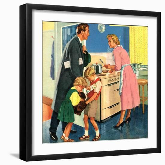 John Bull, Cooking Housewives, UK, 1950-null-Framed Giclee Print