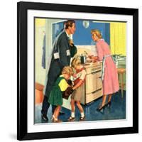 John Bull, Cooking Housewives, UK, 1950-null-Framed Giclee Print