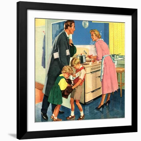 John Bull, Cooking Housewives, UK, 1950-null-Framed Giclee Print