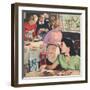 John Bull, Cooking Rugby Tea Girlfriends Baking Magazine, UK, 1956-null-Framed Giclee Print