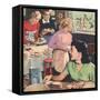 John Bull, Cooking Rugby Tea Girlfriends Baking Magazine, UK, 1956-null-Framed Stretched Canvas