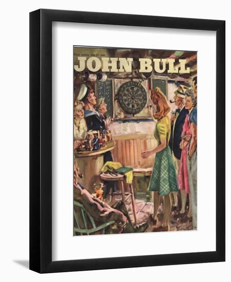 John Bull, Darts Magazine, UK, 1946-null-Framed Giclee Print