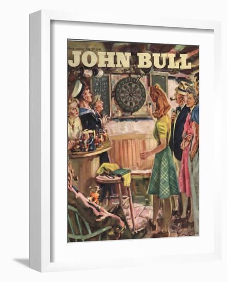 John Bull, Darts Magazine, UK, 1946-null-Framed Giclee Print