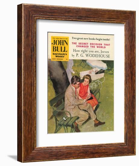 John Bull, Dating Parks Benches Magazine, UK, 1950-null-Framed Giclee Print