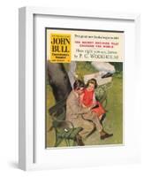 John Bull, Dating Parks Benches Magazine, UK, 1950-null-Framed Giclee Print