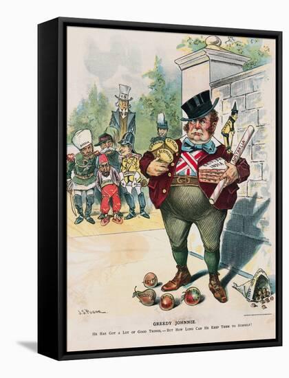 John Bull Depicting Foreign Affairs-null-Framed Stretched Canvas