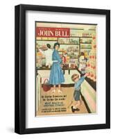 John Bull, Disasters Shopping Magazine, UK, 1950-null-Framed Giclee Print