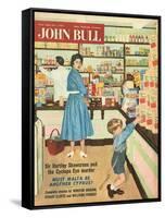 John Bull, Disasters Shopping Magazine, UK, 1950-null-Framed Stretched Canvas