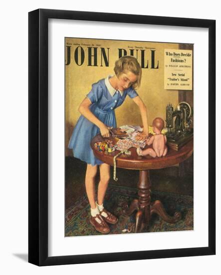 John Bull, Dressmaking Hobbies Magazine, UK, 1949-null-Framed Giclee Print