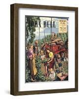 John Bull, Farming Hops Magazine, UK, 1948-null-Framed Giclee Print