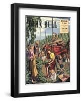 John Bull, Farming Hops Magazine, UK, 1948-null-Framed Giclee Print