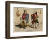 John Bull (First Known Representation) with His French Counterpart-Gillray-Framed Art Print