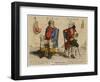 John Bull (First Known Representation) with His French Counterpart-Gillray-Framed Art Print