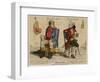 John Bull (First Known Representation) with His French Counterpart-Gillray-Framed Art Print