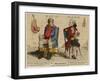 John Bull (First Known Representation) with His French Counterpart-Gillray-Framed Art Print