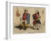 John Bull (First Known Representation) with His French Counterpart-Gillray-Framed Art Print