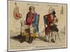 John Bull (First Known Representation) with His French Counterpart-Gillray-Mounted Art Print