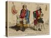 John Bull (First Known Representation) with His French Counterpart-Gillray-Stretched Canvas