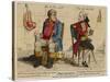 John Bull (First Known Representation) with His French Counterpart-Gillray-Stretched Canvas