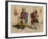 John Bull (First Known Representation) with His French Counterpart-Gillray-Framed Art Print