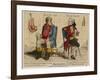 John Bull (First Known Representation) with His French Counterpart-Gillray-Framed Art Print