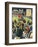 John Bull, Football Hats Magazine, UK, 1950-null-Framed Giclee Print