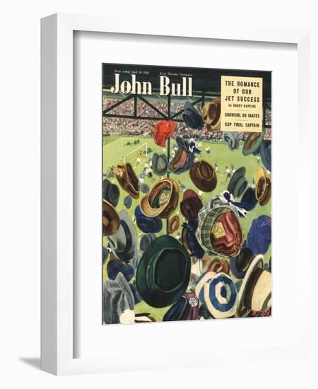 John Bull, Football Hats Magazine, UK, 1950-null-Framed Giclee Print