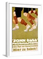 John Bull Fussballstiefel-null-Framed Art Print