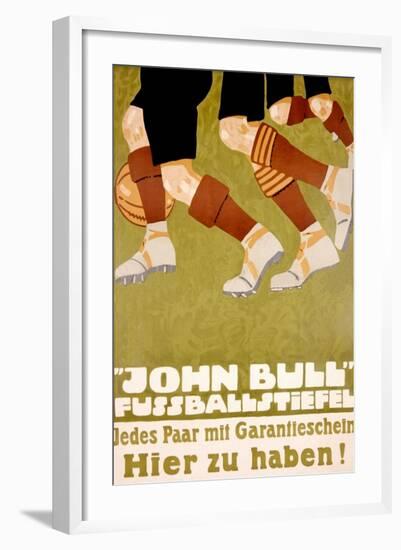 John Bull Fussballstiefel-null-Framed Art Print