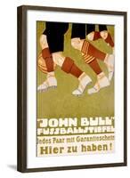 John Bull Fussballstiefel-null-Framed Art Print