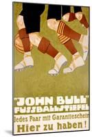 John Bull Fussballstiefel-null-Mounted Art Print