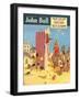 John Bull, Holiday Beaches, Punch and Judy Puppets Magazine, UK, 1950-null-Framed Giclee Print