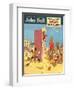 John Bull, Holiday Beaches, Punch and Judy Puppets Magazine, UK, 1950-null-Framed Giclee Print