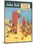 John Bull, Holiday Beaches, Punch and Judy Puppets Magazine, UK, 1950-null-Mounted Giclee Print