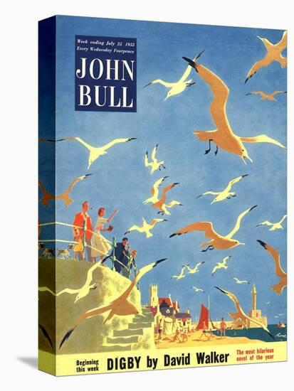 John Bull, Holiday Beaches Seagulls Magazine, UK, 1953-null-Stretched Canvas