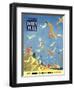 John Bull, Holiday Beaches Seagulls Magazine, UK, 1953-null-Framed Giclee Print