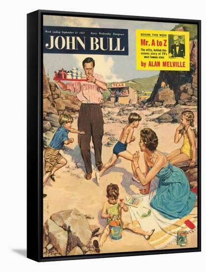 John Bull, Holiday Beaches Seaside Magazine, UK, 1950-null-Framed Stretched Canvas