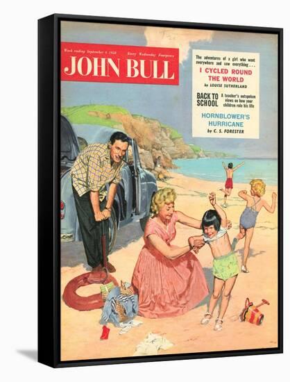 John Bull, Holiday Expressions Beaches Seaside Inflatables Magazine, UK, 1950-null-Framed Stretched Canvas