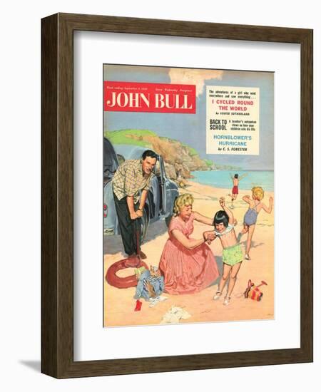 John Bull, Holiday Expressions Beaches Seaside Inflatables Magazine, UK, 1950-null-Framed Giclee Print