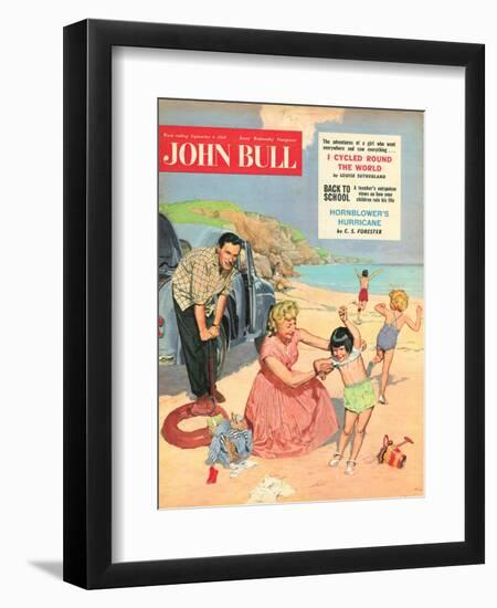 John Bull, Holiday Expressions Beaches Seaside Inflatables Magazine, UK, 1950-null-Framed Giclee Print