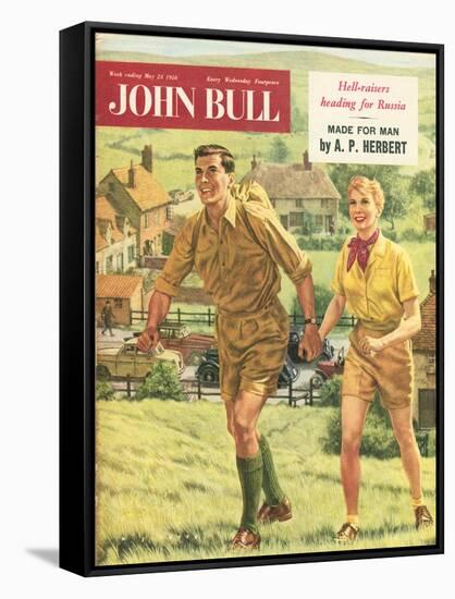 John Bull, Holiday Hiking Walking Trekking Outdoors Magazine, UK, 1958-null-Framed Stretched Canvas