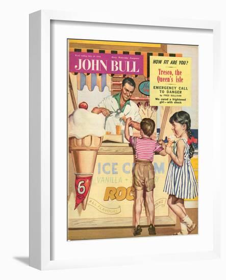 John Bull, Holiday Ice-Cream Magazine, UK, 1950-null-Framed Giclee Print