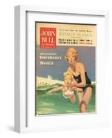 John Bull, Holiday Swimming Lessons Magazine, UK, 1950-null-Framed Giclee Print