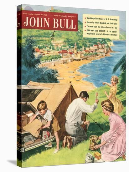 John Bull, Holiday Tents Camping Beaches Seaside Magazine, UK, 1950-null-Stretched Canvas
