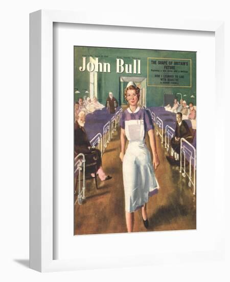 John Bull, Hospital Nurses Magazine, UK, 1950-null-Framed Giclee Print