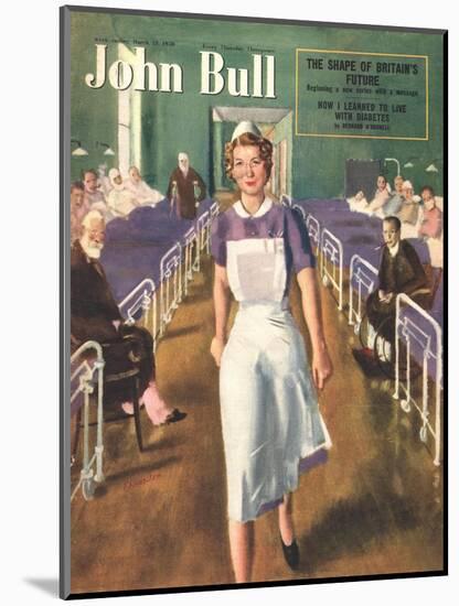 John Bull, Hospital Nurses Magazine, UK, 1950-null-Mounted Giclee Print