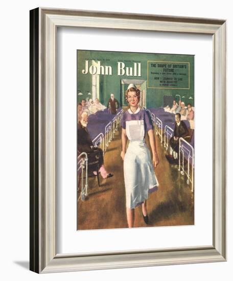 John Bull, Hospital Nurses Magazine, UK, 1950-null-Framed Giclee Print