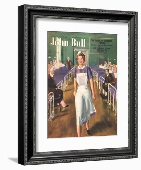 John Bull, Hospital Nurses Magazine, UK, 1950-null-Framed Giclee Print