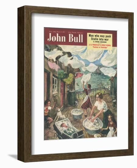 John Bull, Housewives Magazine, UK, 1951-null-Framed Giclee Print