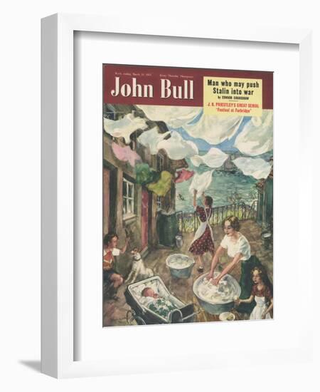 John Bull, Housewives Magazine, UK, 1951-null-Framed Giclee Print